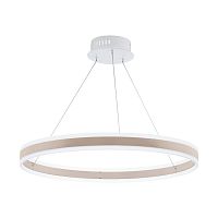 Светильник подвесной LED Tonarella 39313 Eglo бежевый белый 1 лампа, основание бежевое в стиле современный кольца