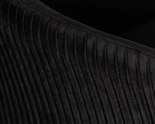 Кресло дизайнерское  8600-LM,  цвет сиденья черный велюр (1922-21), цвет основания хром Dobrin, чёрный/велюр, ножки/металл/хром, размеры - 750*900***600*570 фото 7