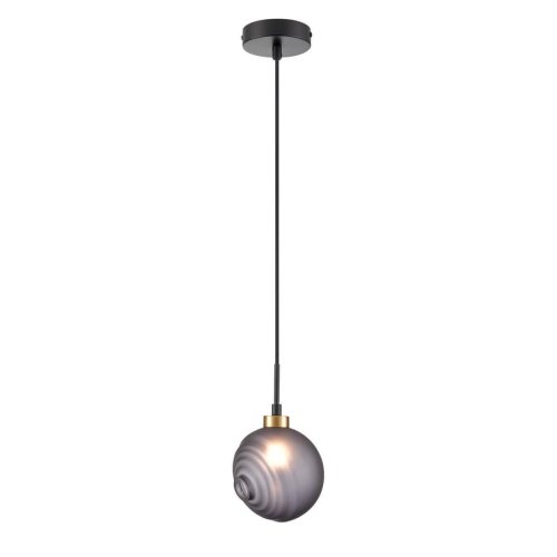 Светильник подвесной Capriccio VL5882P01 Vele Luce серый 1 лампа, основание чёрное в стиле современный шар