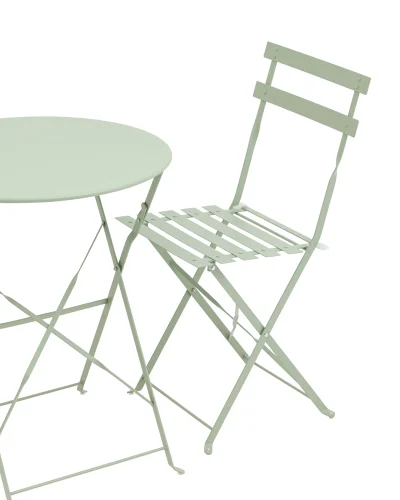 Комплект стола и двух стульев Бистро, светло-зеленый УТ000036325 Stool Group фото 2