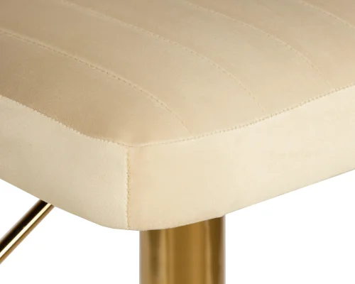 Стул барный набор 2 шт. SET-2 5019_Golden-LM, цвет сиденья бежевый велюр (MJ9-10), цвет основания золото Dobrin, /велюр, ножки/металл/золотой, размеры - 990*1200***610*540 фото 9