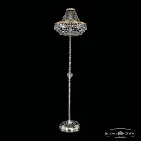 Торшер 19011T3/H/45IV-172 G Bohemia Ivele Crystal sp прозрачный 8 ламп, основание золотое в стиле классический
