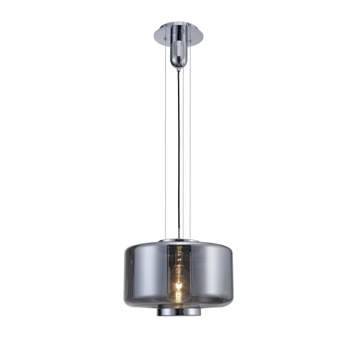 Светильник подвесной лофт JARRAS 6191 Mantra серый 1 лампа, основание хром серое в стиле лофт выдувное фото 2