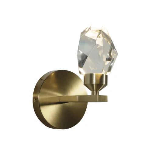 Бра LED Rock 10111W Gold LOFT IT прозрачный на 1 лампа, основание золотое в стиле современный  фото 3
