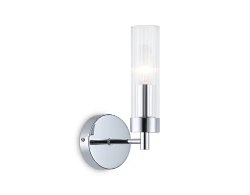 Бра LH55154 Ambrella light прозрачный на 1 лампу, основание хром в стиле классический 