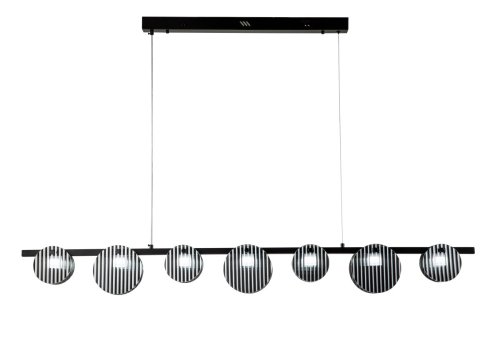 Светильник подвесной LED с пультом Relux 4008/02/07PL Stilfort серый чёрный 1 лампа, основание чёрное в стиле современный с пультом фото 4