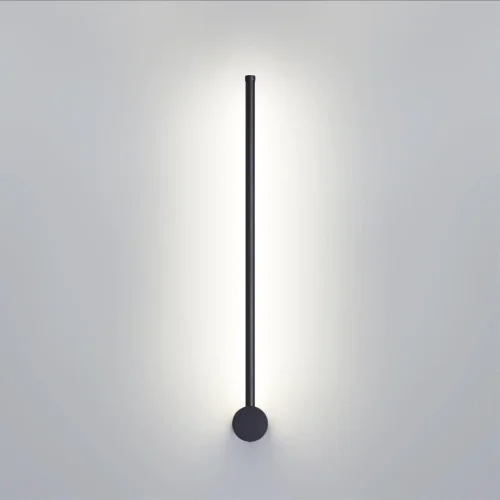 Бра LED Fillini 4335/12WLP Odeon Light чёрный на 1 лампу, основание чёрное в стиле минимализм хай-тек современный отражённый свет фото 4