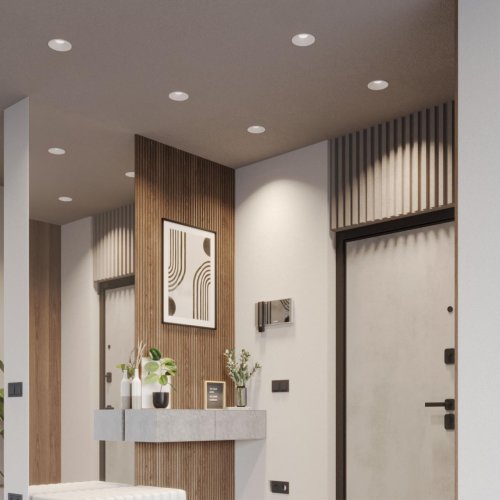 Светильник точечный LED Nova 359854 Novotech белый на 1 лампу, основание белое в стиле хай-тек круглый фото 3 Светильник точечный LED Nova 359854 Novotech белый на 1 лампу, основание белое в стиле хай-тек круглый фото 3