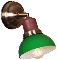 Бра  320-581-01 Velante зелёный 1 лампа, основание бронзовое в стиле классический 