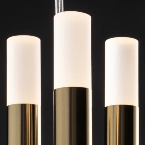 Светильник подвесной LED Wands FR6130PL-L18B Freya белый на 1 лампу, основание латунь в стиле современный фото 7