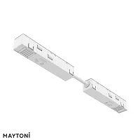 Коннектор питания прямой гибкий 5см Exility TRA034CPC-42W-5 Maytoni белый в стиле хай-тек современный для светильников серии Magnetic track system Exility exility тонкая магнитная