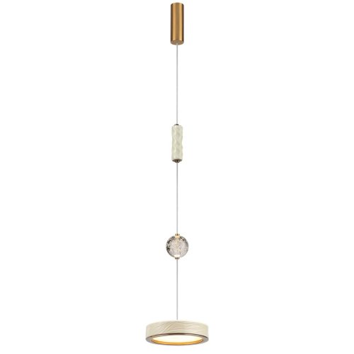 Светильник подвесной LED Riviera 5450/32L Odeon Light белый на 1 лампу, основание латунь в стиле классический современный фото 3 Светильник подвесной LED Riviera 5450/32L Odeon Light белый на 1 лампу, основание латунь в стиле классический современный фото 3