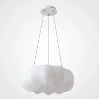Люстра подвесная ODDLY E D65 219511-23 ImperiumLoft белая на 1 лампу, основание белое в стиле скандинавский минимализм современный 