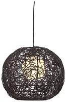 Светильник подвесной 574-726-01 Velante коричневый 1 лампа, основание коричневое в стиле кантри 