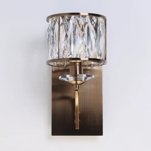 Бра Джанетта 435021601 Chiaro прозрачный на 1 лампа, основание бронзовое в стиле классический  фото 3