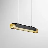 Светильник подвесной CASING LONG S L66 140596-26 ImperiumLoft белый на 1 лампу, основание золотое в стиле минимализм 