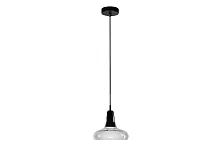 Светильник подвесной Puro AP9006-1C GR iLamp серый чёрный 1 лампа, основание чёрное в стиле современный 