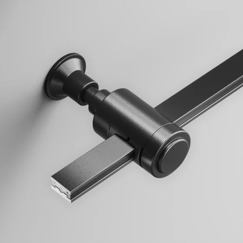 Крепление настенное Wall одинарное Magnetic trаck system Flarity TRA155CW-S1-B Maytoni чёрный в стиле для светильников серии Magnetic trаck system Flarity flarity магнитная фото 2