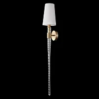 Бра LUMINOUS AP1 BRASS Crystal Lux белый на 1 лампу, основание латунь в стиле классический 