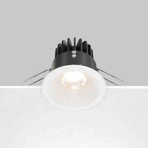 Светильник точечный LED Zoom DL034-L12W3K-D-W Maytoni белый 1 лампа, основание белое в стиле современный  фото 5