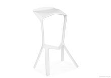 Барный стул Mega white 15697 Woodville, /, ножки/пластик/белый, размеры - ****500*430