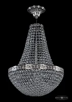 Люстра потолочная хрустальная 19321/H2/35IV Ni Bohemia Ivele Crystal прозрачная на 6 ламп, основание никель в стиле классический sp