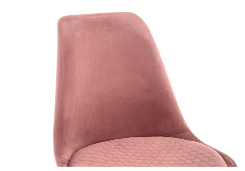 Деревянный стул Bonuss сoral / wood 15225 Woodville, розовый/велюр, ножки/массив бука/натуральный, размеры - ****490*560 фото 6