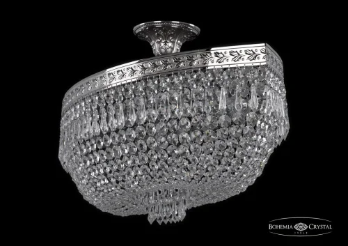 Люстра потолочная хрустальная 19273/90IV Ni Bohemia Ivele Crystal прозрачная на 12 ламп, основание никель в стиле классический sp фото 2