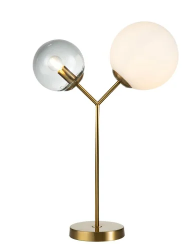 Настольная лампа Duetto V000114 Indigo разноцветная 2 лампы, основание бронзовое металл в стиле современный  фото 4