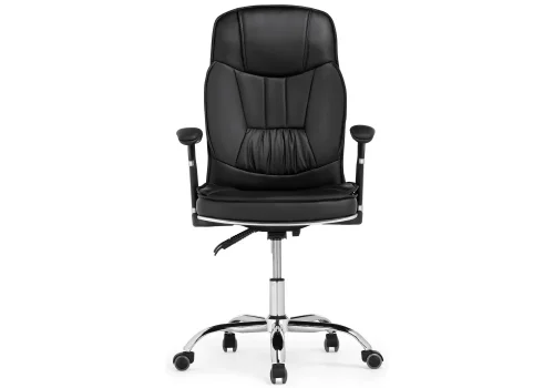 Кресло для руководителя Vestra black 15258 Woodville, чёрный/искусственная кожа, ножки/металл/хром, размеры - ****620*640 фото 3