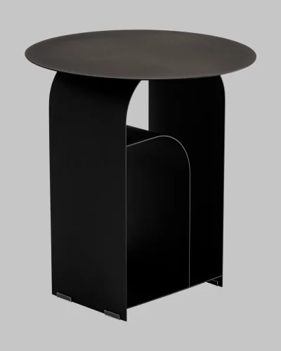 Журнальный столик Arwel, металл, черный УТ000040310 Stool Group столешница чёрная из металл фото 5