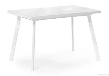 Стеклянный стол Маккензи 120(150)х70х77 белый 551088 Woodville столешница белая из стекло Стеклянный стол Маккензи 120(150)х70х77 белый 551088 Woodville столешница белая из стекло