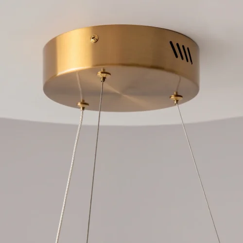 Светильник подвесной LED Saturno MOD415PL-L36BS4K Maytoni латунь на 1 лампу, основание латунь в стиле современный хай-тек кольца фото 9