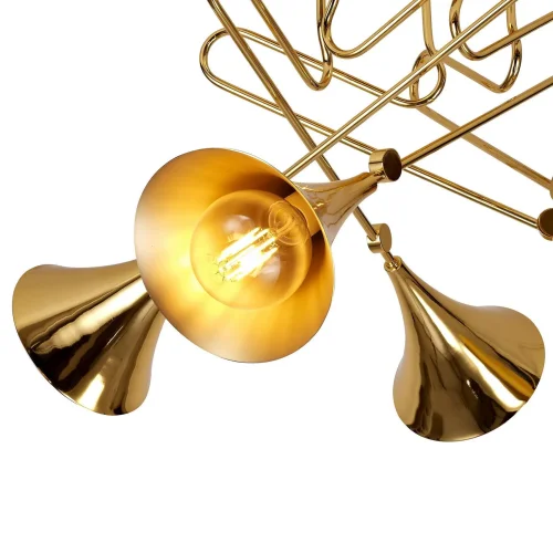 Люстра потолочная JAZZ 5897 Mantra золотая на 5 ламп, основание золотое в стиле современный  фото 2