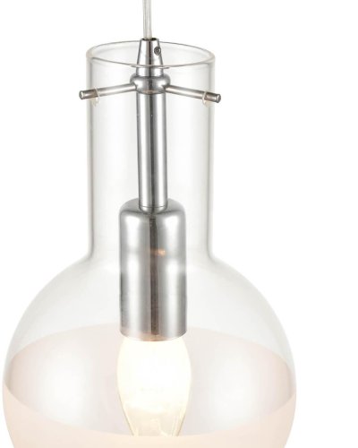 Светильник подвесной Cesare VL1913P01 Vele Luce белый 1 лампа, основание хром в стиле современный шар фото 3