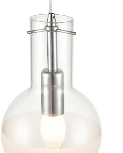 Светильник подвесной Cesare VL1913P01 Vele Luce белый на 1 лампу, основание хром в стиле современный шар фото 3