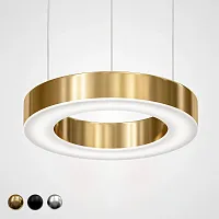 Светильник подвесной LED Horizontal 177930-22 ImperiumLoft золотой 1 лампа, основание золотое в стиле современный кольца