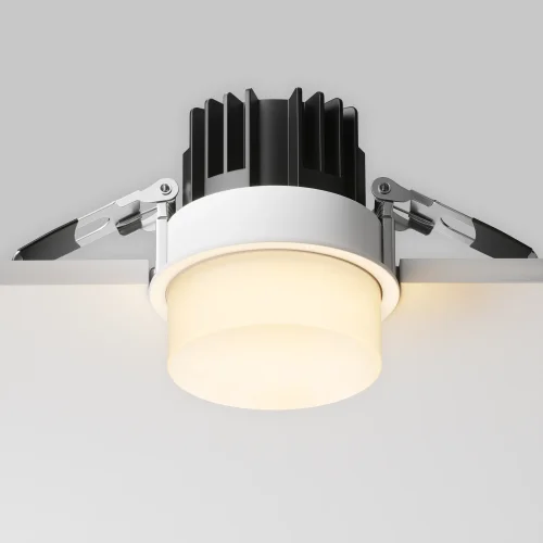 Светильник точечный LED Nude DL065-12W3K-W Maytoni белый на 1 лампу, основание белое в стиле современный хай-тек круглый фото 6