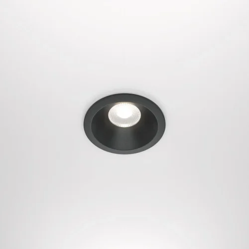 Светильник точечный LED Zoom DL034-L12W4K-D-B Maytoni чёрный на 1 лампу, основание чёрное в стиле современный фото 4