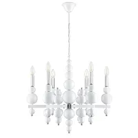 Люстра подвесная Nana 8260/6 Lumion без плафона на 6 ламп, основание хром белое в стиле классический 