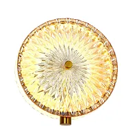Бра LED Slik 4488-2W Favourite янтарный на 1 лампу, основание чёрное в стиле современный 