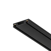 Шинопровод 2м с заглушками накладной Magnetic track system Radity TRX084EC-112B Maytoni чёрный в стиле современный для светильников серии Magnetic track system Radity накладной шинопровод radity радиусная магнитная