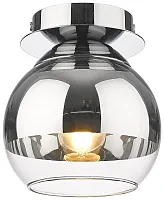 Светильник потолочный 240-107-01 Velante прозрачный хром 1 лампа, основание хром в стиле модерн 