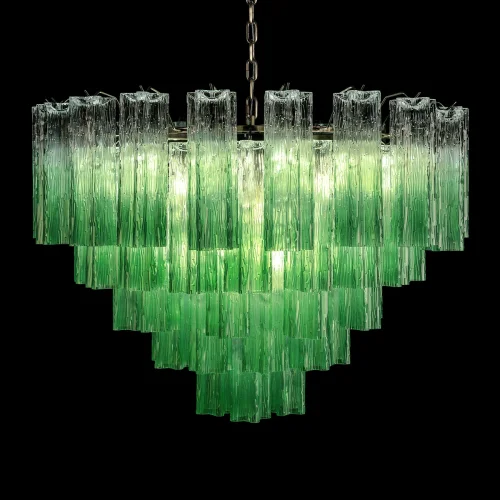 Люстра подвесная Мурано / Murano 10580/800 Clear green LOFT IT зелёная на 18 ламп, основание бронзовое в стиле арт-деко современный фото 4 Люстра подвесная Мурано / Murano 10580/800 Clear green LOFT IT зелёная на 18 ламп, основание бронзовое в стиле арт-деко современный фото 4