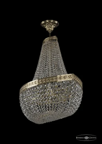 Люстра потолочная хрустальная 19283/H1/90IV G Bohemia Ivele Crystal прозрачная на 16 ламп, основание золотое в стиле классический sp фото 2