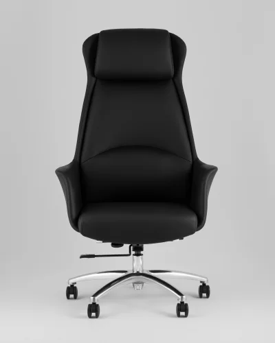 Кресло руководителя TopChairs Viking NEW, черное УТ000039423 Stool Group, чёрный/экокожа, ножки/металл/хром, размеры - *1300**** фото 4