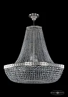 Люстра потолочная хрустальная 19113/H2/80IV Ni Bohemia Ivele Crystal прозрачная на 12 ламп, основание никель в стиле классика sp