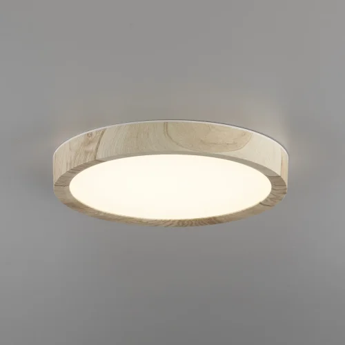 Светильник потолочный LED Бейсик CL738122N Citilux белый 1 лампа, основание бежевое в стиле современный хай-тек круглый фото 6