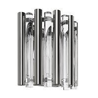 Бра Boucle 10438W LOFT IT прозрачный на 1 лампу, основание никель в стиле современный 