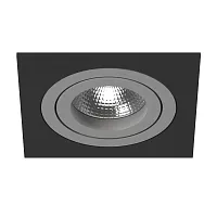 Светильник точечный Intero 16 Quadro i51709 Lightstar серый 1 лампа, основание чёрное в стиле хай-тек современный 